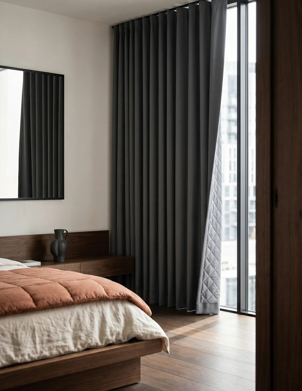 Rideau Anti-Bruit Phonique - Gris Anthracite