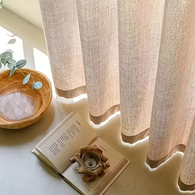 Voilage effet lin vintage – vue 2