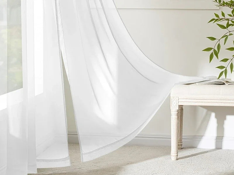 Voilage en tulle blanc – vue 10