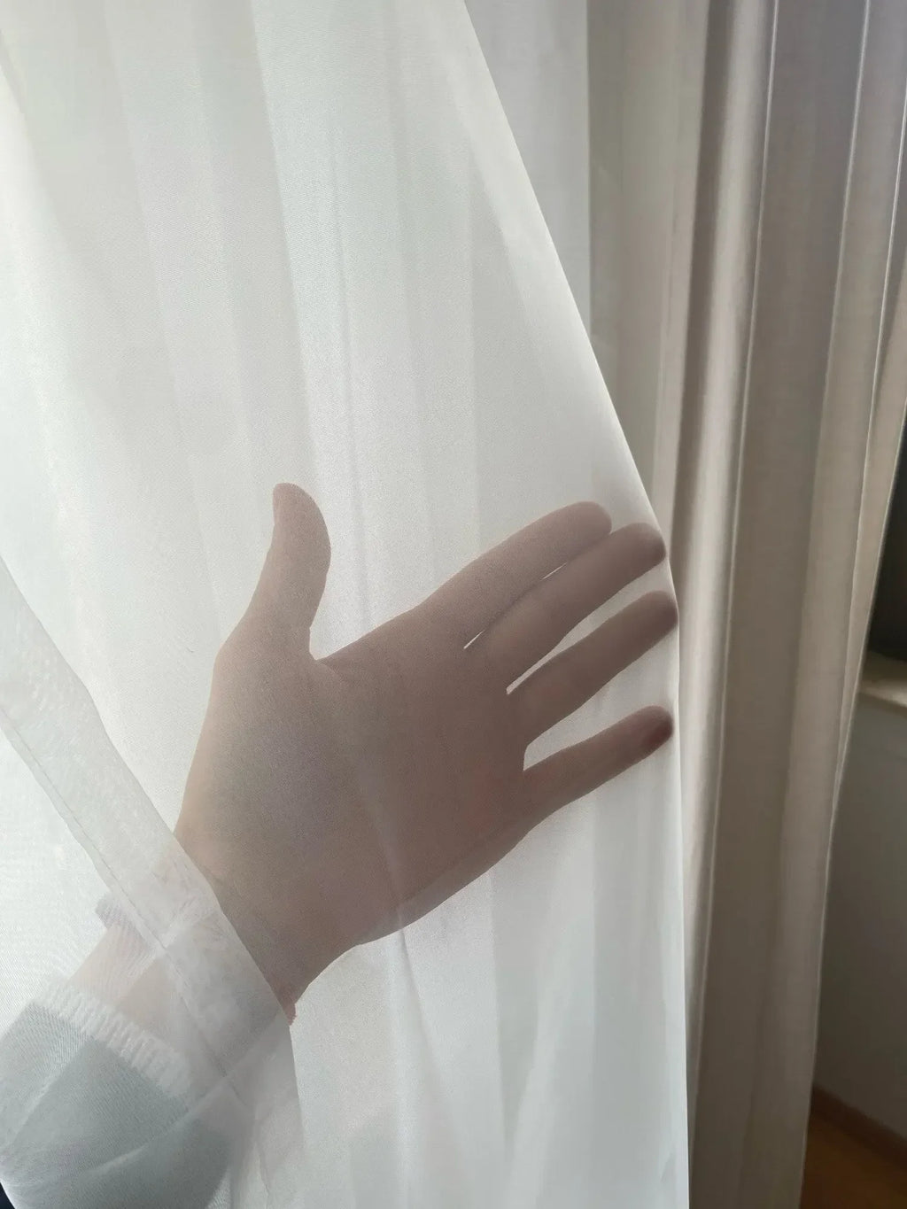 Voilage en tulle blanc – vue 24