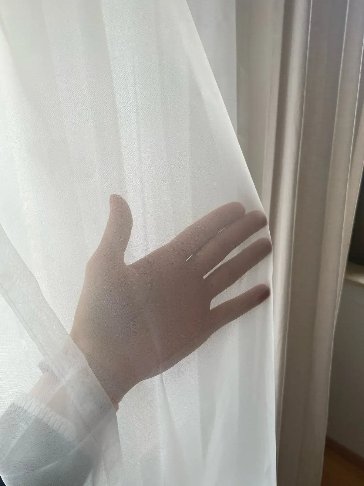 Voilage en tulle blanc – vue 24