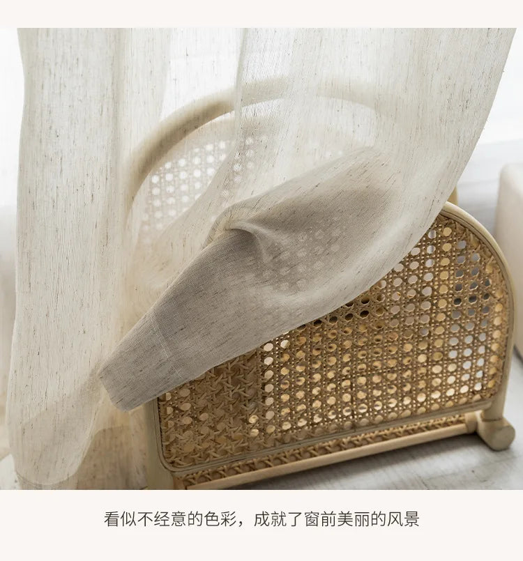 Voilage en maille effet lin – vue 20