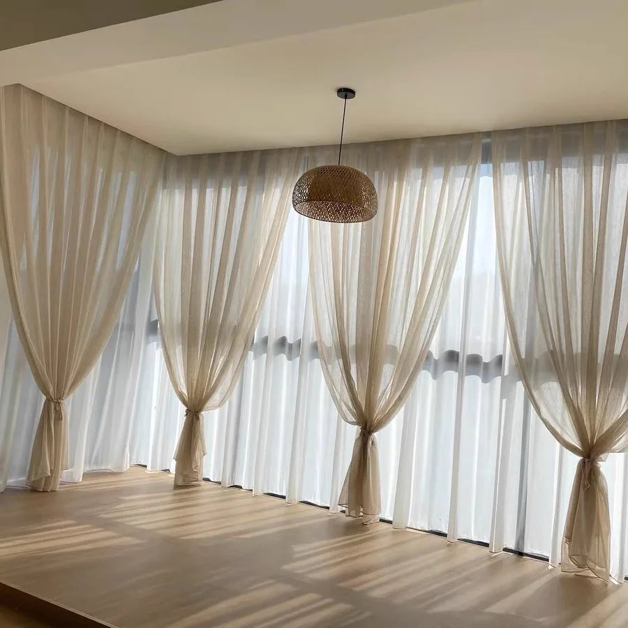 Voilage en maille effet lin – vue 23
