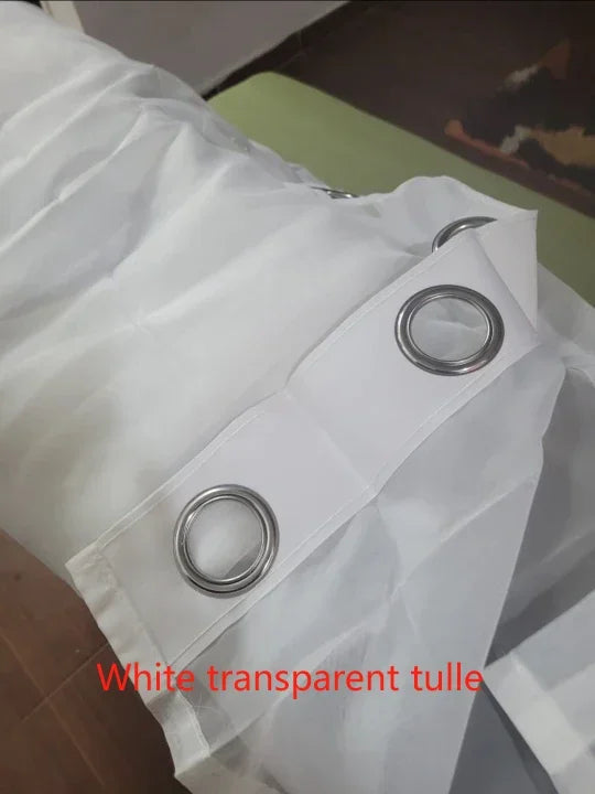 Voilage en tulle blanc – vue 22