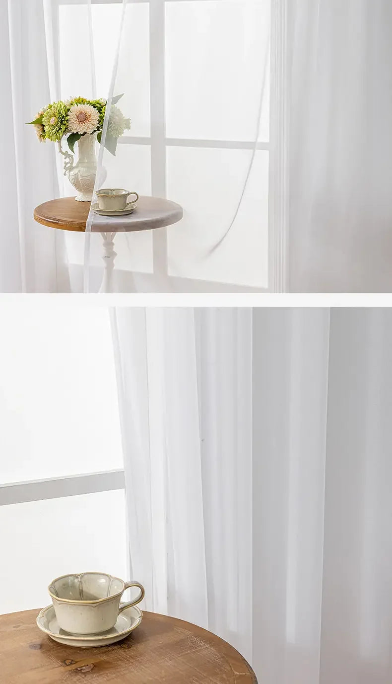 Voilage en tulle blanc – vue 12