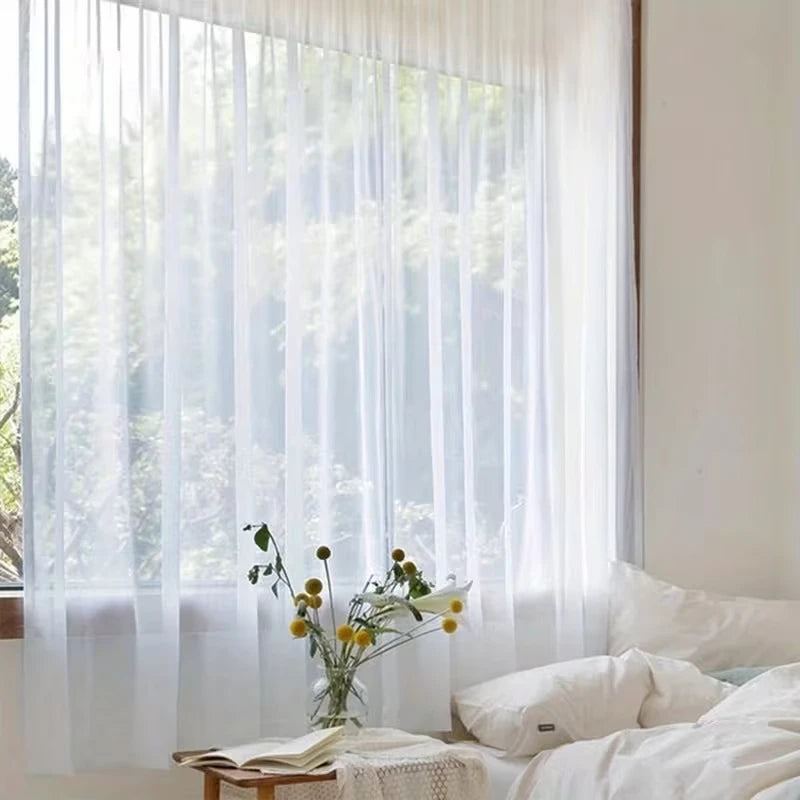 Voilage en tulle blanc – vue 14