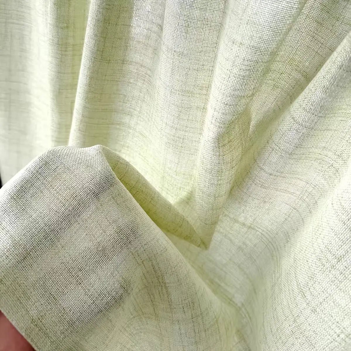 Voilage effet lin vintage – coloris vert