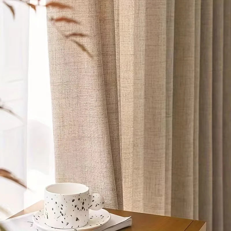 Voilage effet lin vintage – vue 4